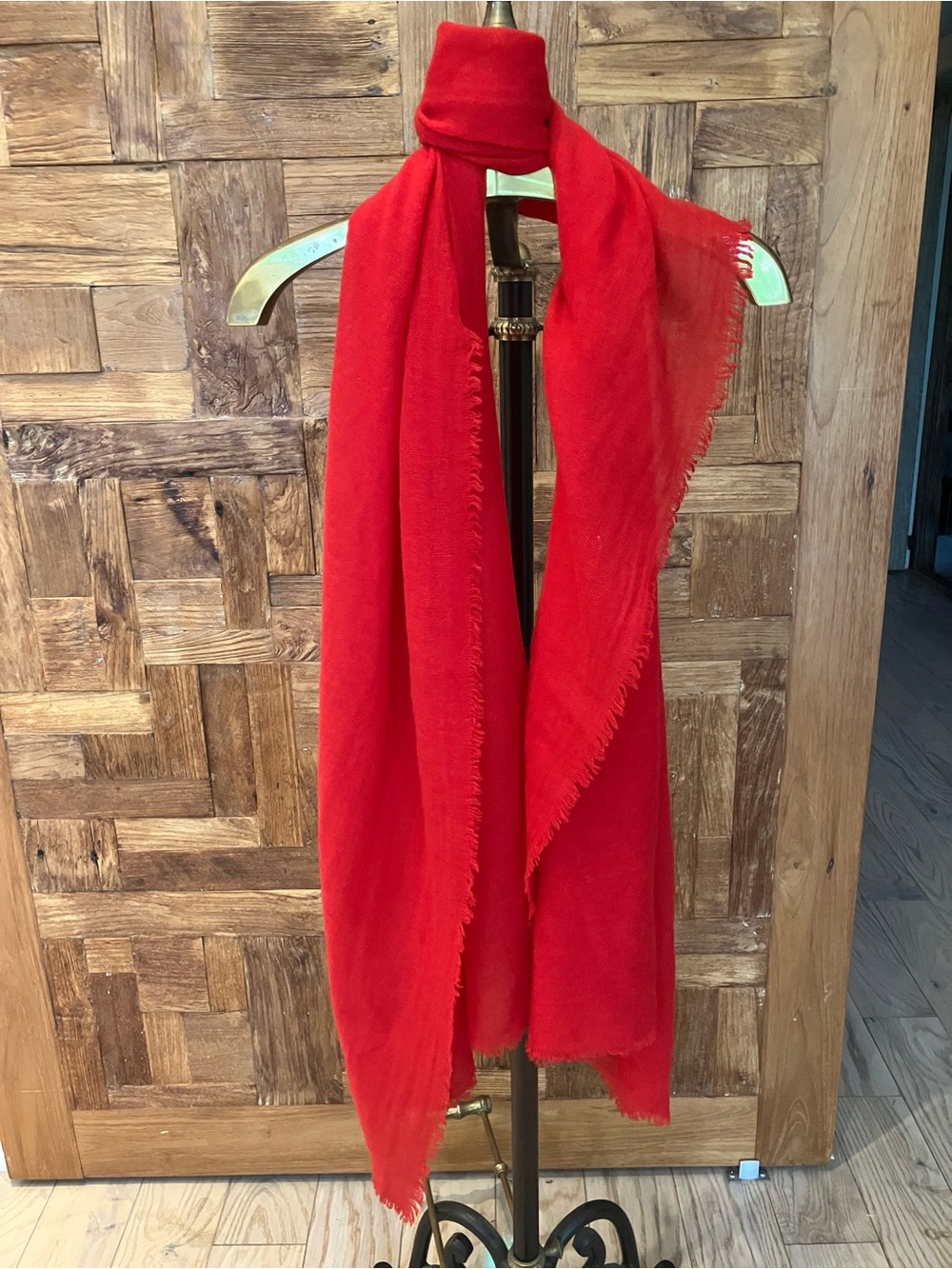 NWOT Kettlewell Colours Cashmere Gauze Stole in Poppy (sp/au) - Picture 3 of 4